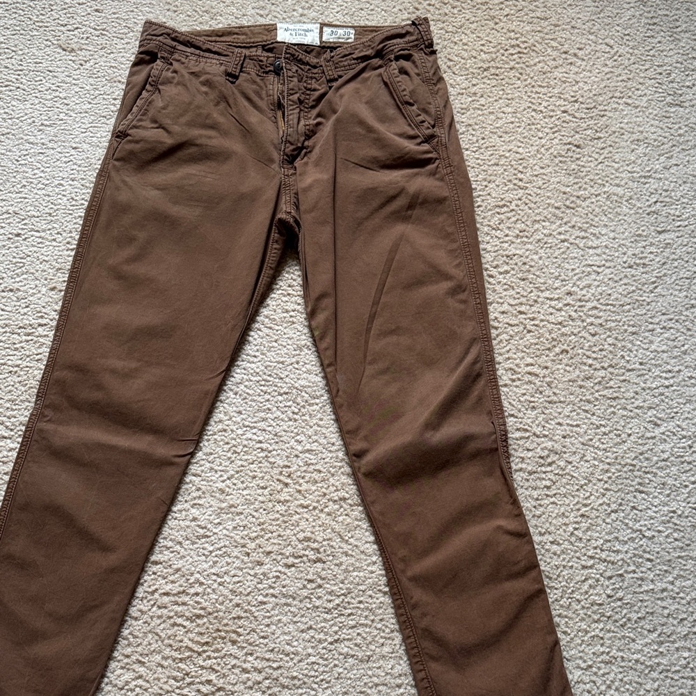 Abercrombie & Fitch Tan Chino Pants
